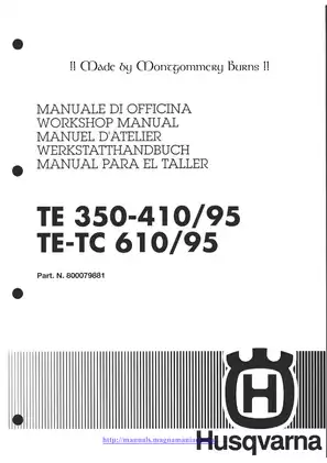 1995-2000 Husqvarna TE 350-410, TE TC610 repair manual