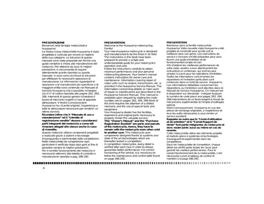 Husqvarna Motorcycle Service Manual (TE, TC, SM Models) Preview image 3