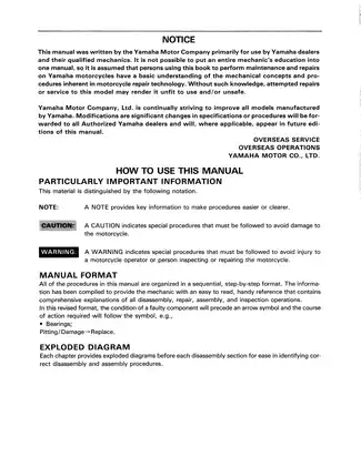 1985-1988 Yamaha Big Wheel BW200N service manual Preview image 3