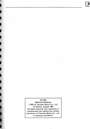 1992 Yamaha DT175, DT175D repair manual Preview image 2