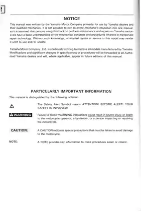 1992 Yamaha DT175, DT175D repair manual Preview image 3
