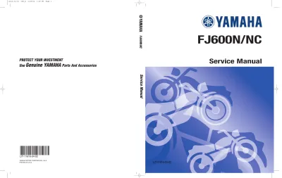 1984–1985 Yamaha FJ600 Factory Service Manual (P/N LIT-11616-04-05, LIT-11616-04-52)