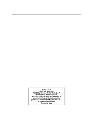 2006-2012 Yamaha MT-03 service manual Preview image 2
