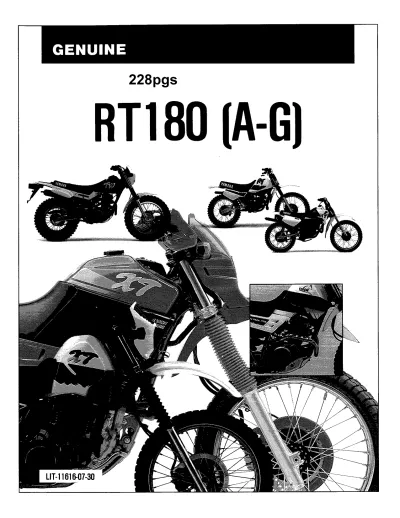1990–1998 Yamaha RT180 (A-G) Service & Repair Manual (P/N LIT-11616-07-30)
