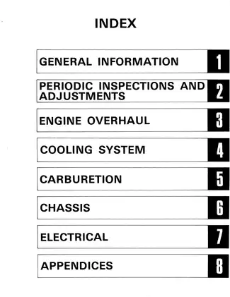 1984-1985 Yamaha RZ350/L/N/NC service manual Preview image 4