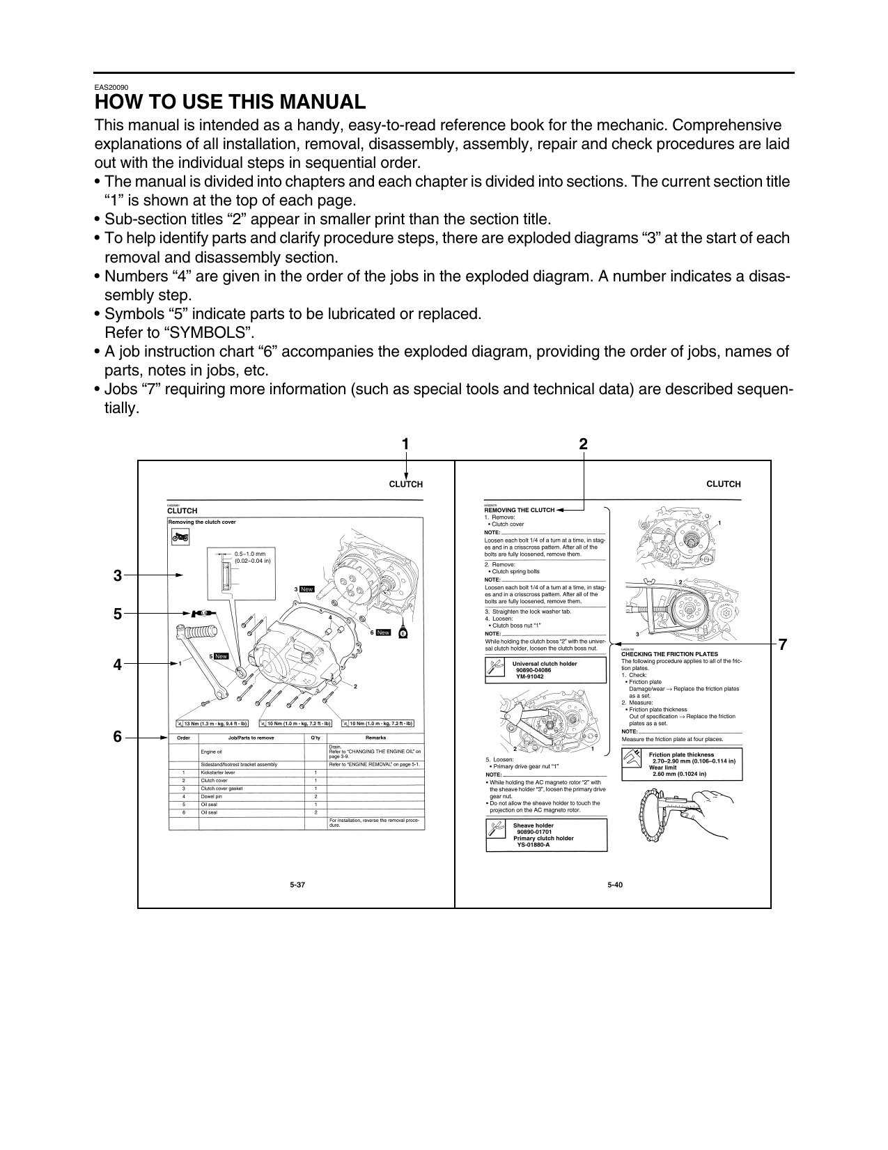 2008-2012 Yamaha TT-R 110, TT-R 110EX repair manual Preview image 4