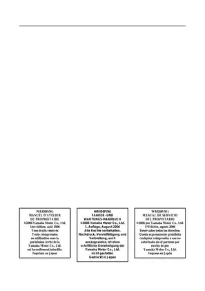 2007 Yamaha WR450F(W) owner´s service manual Preview image 3