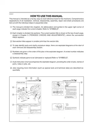 2007-2012 Yamaha XF50 C3, XF50, XF50W scooter repair manual Preview image 4