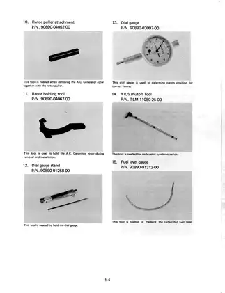 1981 Yamaha XJ550 repair manual Preview image 4