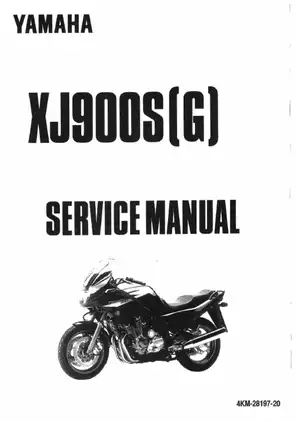 1994-2001 Yamaha XJ900, XJ900S(G) Diversion repair manual Preview image 1