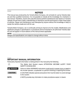 2005 Yamaha XP500, XP500A, T Max service manual Preview image 4
