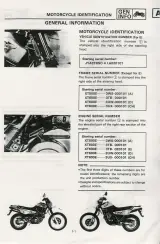 Yamaha XT500E / XT600E 1990 Service Manual (1st Edition) – preview page 2
