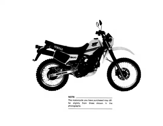 1984-1989 Yamaha XT600 service manual Preview image 3