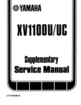1985-1999 Yamaha XV1100 Virago repair manual Preview image 2