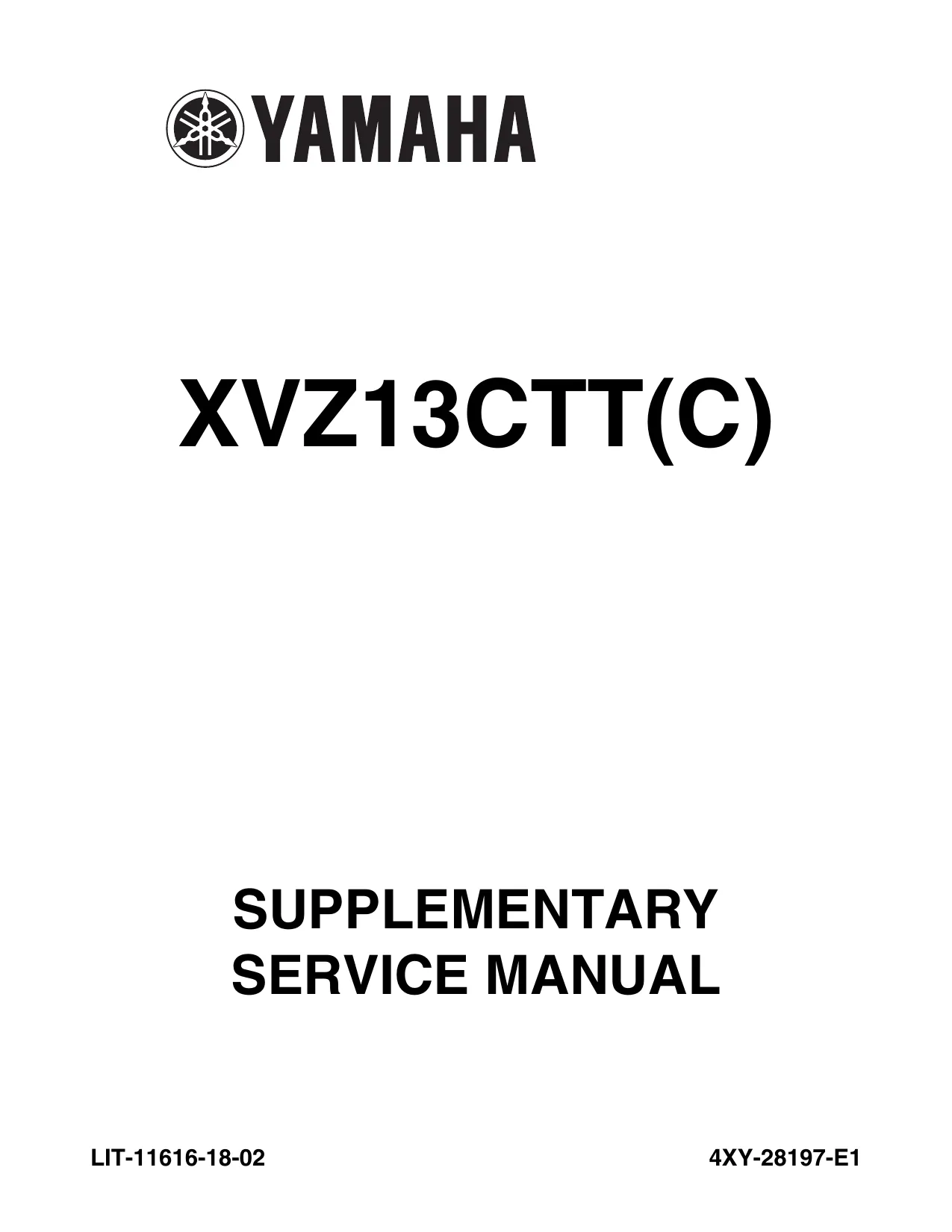 1996-2012 Yamaha XVZ13 XVZ 1300 Royal Star Venture repair manual