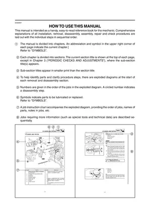 2009-2012 Yamaha Zuma YW125, YW125Y service manual Preview image 4