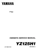 1996 Yamaha YZ125H1 Factory Service & Repair Manual (P/N LIT-11626-10–03) – preview page 1