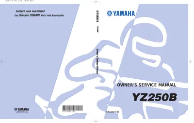 Preview: 1991 Yamaha YZ250B Owner's Service Manual (P/N LIT-11626-07-56)