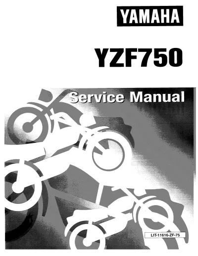 Preview: Yamaha YZF750 1993–1998 Service Manual (P/N LIT-11616-09-20)