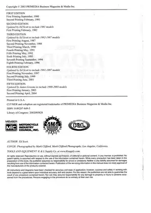 Clymer Honda Twinstar, Rebel 250 & Nighthawk 250 - 1978-2003 Service Manual Preview image 3