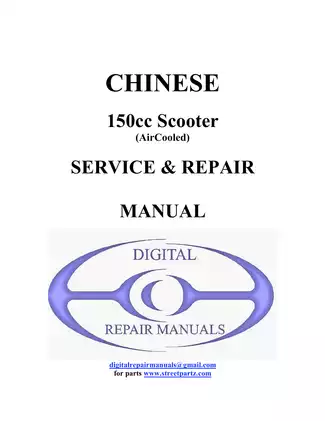 Chinese GY6 150cc scooter service & repair manual Preview image 1