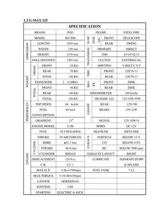 Chinese GY6 150cc scooter service & repair manual Preview image 5