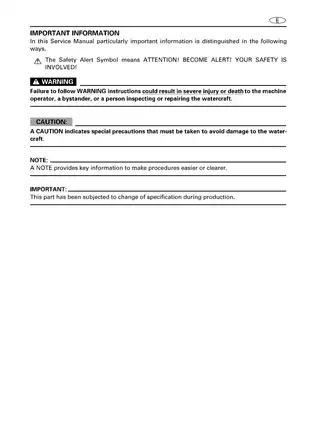 Yamaha GP800R Service Manual: Comprehensive Repair & Maintenance Guide Preview image 3