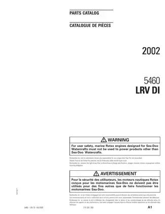 2003 Bombardier Sea-Doo GTI, LE, LE RFI, GTX DI, XP DI, RX DI, LRV DI, GTX 4-Tec series manual Preview image 2