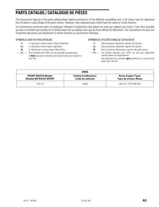 2003 Bombardier Sea-Doo GTI, LE, LE RFI, GTX DI, XP DI, RX DI, LRV DI, GTX 4-Tec series parts catalog Preview image 3