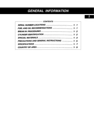 Suzuki GS500E Motorcycle Service Manual (1990 Model) Preview image 5