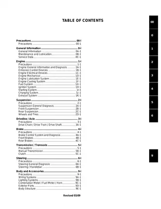 Suzuki SFV650 Service Manual (2009) - Comprehensive Repair Guide Preview image 3