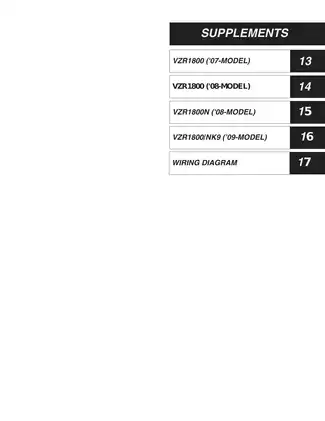 2006-2009 Suzuki Boulevard VZR 1800, M109,  M109R repair manual Preview image 3