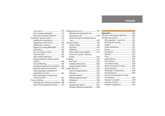 2003 Mercedes-Benz S-Class, S430, S500, S55 AMG, S600 owners manual Preview image 5