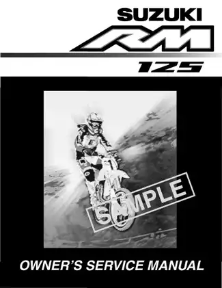 2003-2005 Suzuki RM125 repair manual Preview image 1