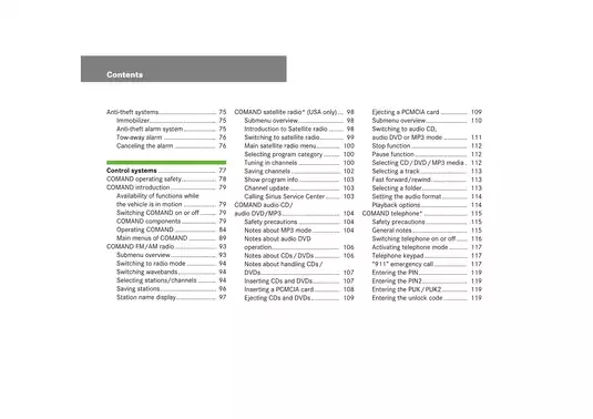 Mercedes-Benz S-Class Operator's Manual - 2007 Edition Preview image 5