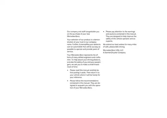 Mercedes-Benz S-Class Operator’s Manual (S 430, S 500, S 600, S 55 AMG, S 600) - Comprehensive Guide Preview image 2