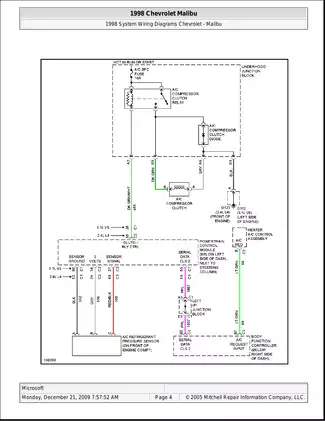 1997-2003 Chevrolet Malibu Wiring Diagrams manual Preview image 4