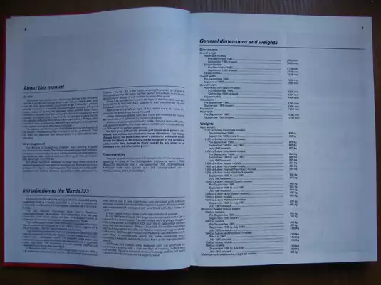 Mazda 323 Owners Workshop Manual - Comprehensive Vehicle Maintenance & Repair Guide Preview image 5