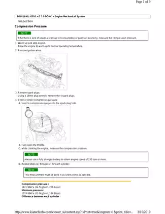 2009-2010 Kia Soul shop manual