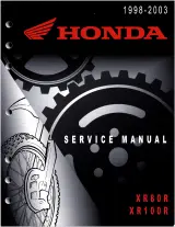 1998–2003 Honda XR80R and XR100R Service Manual (P/N 61KN455) – preview page 1