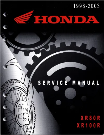 Preview: 1998–2003 Honda XR80R and XR100R Service Manual (P/N 61KN455)