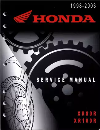 Honda XR80R and XR100R Service Manual (1998-2003) - Complete Maintenance Guide