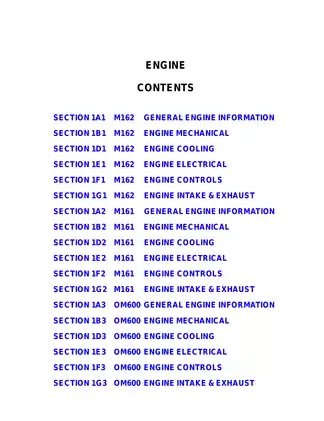 1999-2005 SsangYong Musso / Daewoo Musso service manual Preview image 4