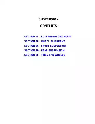 1999-2005 SsangYong Musso / Daewoo Musso service manual Preview image 5