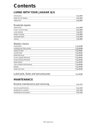 Jaguar XJ6 Service and Repair Manual (1994-1997) Preview image 2