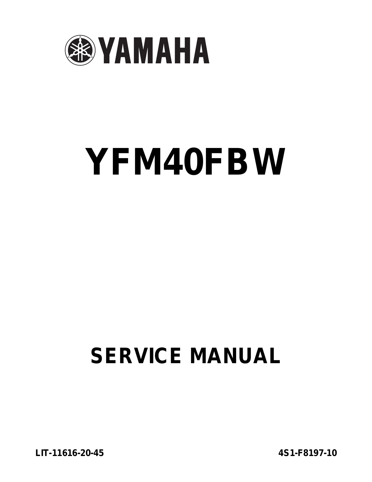 2007-2010 Yamaha YFM400 Big Bear 400 ATV repair manual Preview image 1