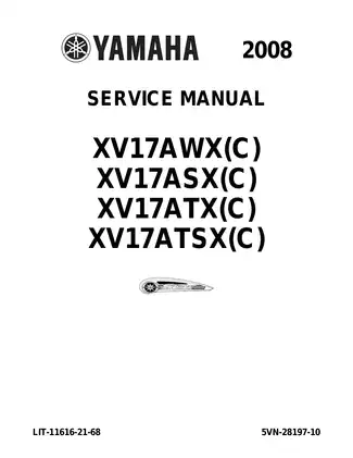Yamaha XV1700 Series Service Manual | Comprehensive Guide 2008 Edition
