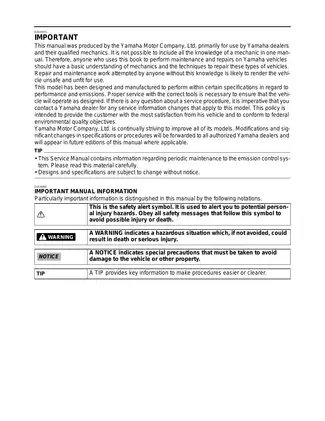 Yamaha YFM 2009 ATV Complete Service Manual Preview image 3
