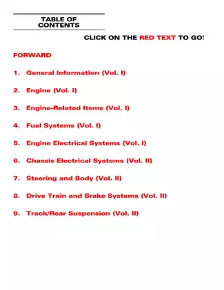 Arctic Cat Snowmobile Service Manual - Comprehensive Guide Preview image 2