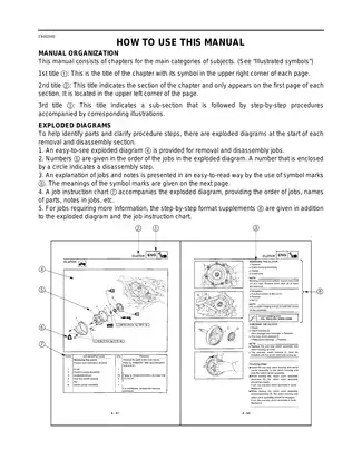 2003-2010 Yamaha YFM350 Bruin Grizzly Auto 4X4 YFM400 Kodiak 4WD service manual Preview image 4